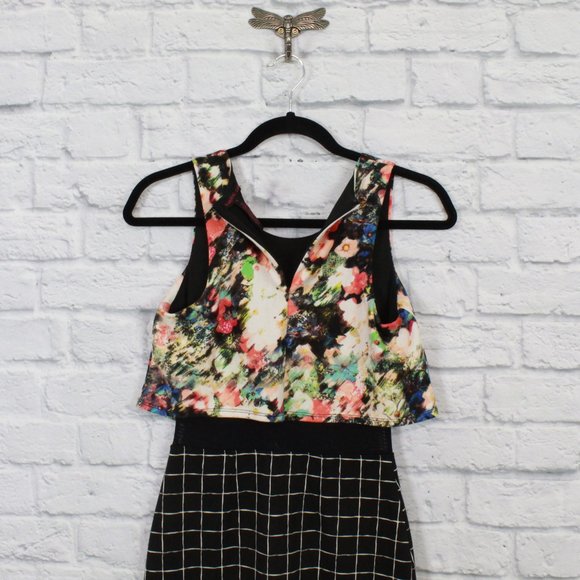 MATERIAL GIRL Sheer Mid Section Short Dress Size S - Picture 7 of 10